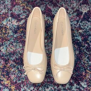 Calvin Klein Women's Tan Ballet Flats